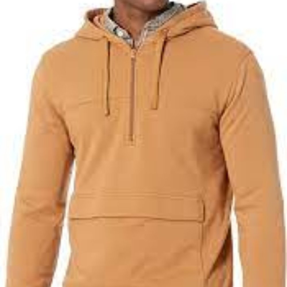 Goodthreads Men's Heritage Wash Lightweight French Terry Anorak New With Tags